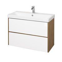 1A2519K0SDZ90 Набор: 1A251901SDZ90 Тумба-умывальник Сканди 90 Бел/Дуб Рустикальный/ 1WH501629 Раковина Адриана 90 1A2519K0SDZ90