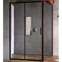 Душевая стенка Ravak Blix Slim BLSPS-90 X9BM70300Z1 профиль Черный стекло Transparent X9BM70300Z1