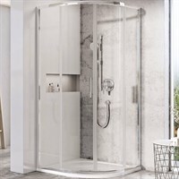 Душевой уголок Ravak Blix Slim BLSCP4-90 90x90 X3BM70C00Z1 профиль Хром стекло Transparent X3BM70C00Z1