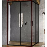 Душевая дверь Ravak Blix Slim BLSRV2K-100 X1XMA0300Z1 профиль Черный матовый стекло Transparent X1XMA0300Z1