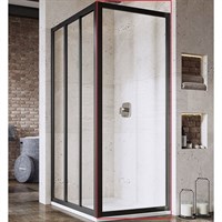 Душевая стенка Ravak Supernova APSS-90 940703R2Z1 профиль Черный стекло Transparent 940703R2Z1