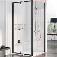 Душевая стенка Ravak Pivot PPS-100 90GA0300Z1 профиль Черный стекло Transparent 90GA0300Z1