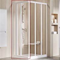 Душевая дверь Ravak Supernova ASRV3-75 15V30102Z1 профиль Белый стекло Transparent 15V30102Z1