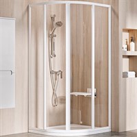 Душевой уголок Ravak Supernova SKCP4-90 90x90 3117O102Z1 профиль Белый стекло Transparent 3117O102Z1