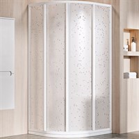 Душевой уголок Ravak Supernova SKCP4-90 90x90 3117O10211 профиль Белый витраж пластик Pearl 3117O10211