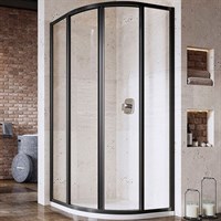 Душевой уголок Ravak Supernova SKCP4-90 90x90 3117O302Z1 профиль Черный стекло Transparent 3117O302Z1