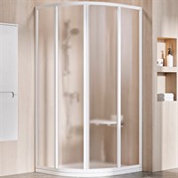Душевой уголок Ravak Supernova SKCP4-90 90x90 3117O102ZG профиль Белый стекло Grape 3117O102ZG