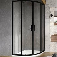 Душевой уголок Ravak Blix BLSCP4-90 90x90 X3BM70300Z1 профиль Черный стекло Transparent X3BM70300Z1