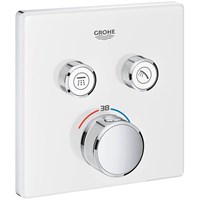 Смеситель для душа Grohe Grohtherm SmartControl 29156LS0 с термостатом Белая луна