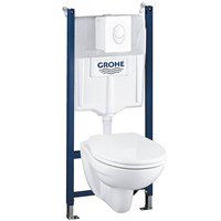 Комплект унитаза с инсталляцией Grohe Solido 39117000 с сиденьем Микролифт и клавишей смыва gr_39117000