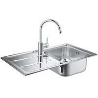 Кухонная мойка со смесителем Grohe K400 31570SD0 Матовая сталь