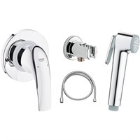 Гигиенический душ со смесителем Grohe Baucurve 123072 Хром