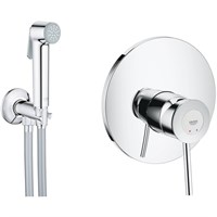 Гигиенический душ со смесителем Grohe BauClassic 124902 Хром