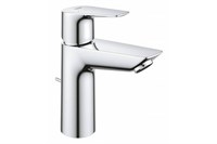Смеситель для раковины GROHE BauEdge 23758001 с ограничителем температуры и рычажным донным клапаном, хром gr_23758001