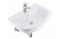 Раковина 60см со смесителем Grohe Euro Ceramic 39644000 альпин-белый