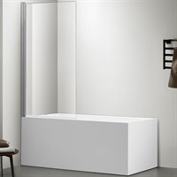 Шторка на ванну Aquatek 80х150 AQNAP6211-80 профиль Хром стекло прозрачное AQNAP6211-80