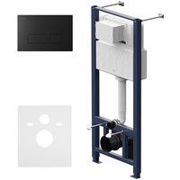 Инсталляция AM.PM Pro I012704.7038 для подвесного унитаза с Черной матовой клавишей смыва I012704.7038