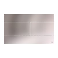 Клавиша смыва механическая двойная OLI SLIM INOX, пластик, матовый (057141) oli_057141