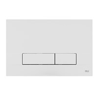 Клавиша смыва механическая двойная OLIpure Narrow, пластик, белый (148300) oli_148300