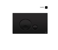 Клавиша смыва механическая двойная OLI Globe, пластик soft-touch черный (152952) oli_152952