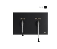 Панель механическая двойная OLI LESS IS MORE, металл черный (883527) oli_883527