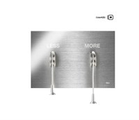 Панель механическая двойная OLI LESS IS MORE, металл хром матовый (883525) oli_883525