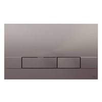 Клавиша смыва механическая двойная OLIpure Narrow, пластик, хром матовый (148302) oli_148302