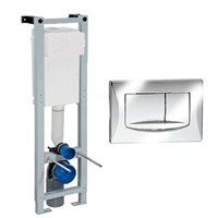 Инсталляция для подвесного унитаза Oli Quadra , клавиша хром (280490mRi00) oli_280490mRi00