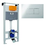 Комплект: Инсталляция OLI 120 ECO Sanitarblock pneumatic,karisma хром глянцевый (879235рKAOOП) oli_879235рKAOOП