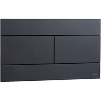 Клавиша смыва механическая двойная OLI Slim, пластик soft-touch черный (замена 886040), арт. 659055 oli_659055