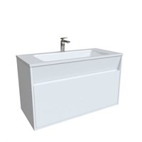 Тумба с умывальником IDDIS подвесная с ящиками белая Esper 100 см (ESP10W0i95K) ESP10W0i95K