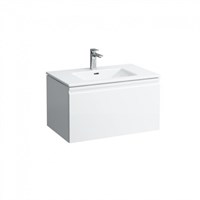 Тумба с раковиной Laufen Pro S 8.6096.4.463.104.1 80 белый матовый, с внутр. ящиком и органайзером 8.6096.4.463.104.1