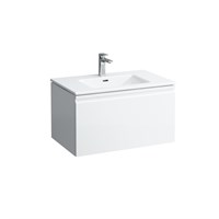 Тумба с раковиной Laufen Pro S 8.6096.4.475.104.1 80 белый глянцевый, с внутр. ящиком и органайзером 8.6096.4.475.104.1