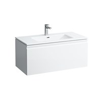 Тумба с раковиной Laufen Pro S 8.6096.6.463.104.1 100 белый матовый, с внутр. ящ. и органайзером 8.6096.6.463.104.1