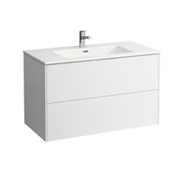 Тумба с раковиной Laufen Pro S 100 8.6496.2.260.104.1 подвесная Белая матовая 8.6496.2.260.104.1