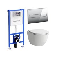 Комплект унитаз подвесной + инсталляция + кнопка Laufen PACK PRO RIMLESS 8.6996.6.000.000.R 8.6996.6.000.000.R