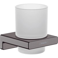 Стакан для зубных щеток Hansgrohe AddStoris 41749340 Шлифованный черный хром 41749340