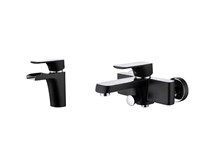 Комплект смесителей D&K Berlin,Technische DA143283215SET, цвет черный матовый DA143283215SET