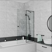 Шторка на ванну стеклянная DK Matrix (DG1109025)