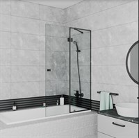 Шторка на ванну стеклянная DK Matrix (DG1109025) DG1109025