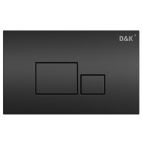 Клавиша смыва D&K Quadro DB1519025, цвет черный DB1519025