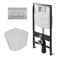 Комплект D&K DS1021603 унитаз DT1026016, инсталляция DI8055119, клавиша смыва DB1439002 DS1021603