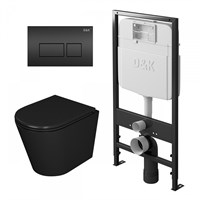 Комплект D&K DS1022501 унитаз DT1026025, инсталляция DI8055119, клавиша смыва DB1439025 DS1022501