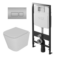 Комплект D&K DS1431603 унитаз DT1436016, инсталляция DI8055119, клавиша смыва DB1439002 DS1431603