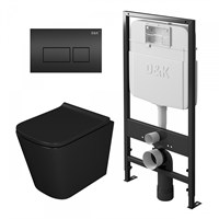 Комплект D&K DS1432501 унитаз DT1436025, инсталляция DI8055119, клавиша смыва DB1439025 DS1432501