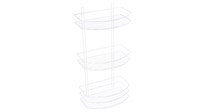 Полка овальная тройная Fixsen белая (FX-720W-3) FX-720W-3