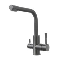 Смеситель Lemark Expert LM5061GMN для кухни с подключением к фильтру с питьевой водой, цвет графит LM5061GMN