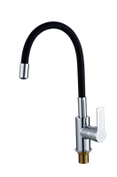 Смеситель для кухонной мойки с гибким изливом RUSH Siple (SI7335-60Black) SI7335-60Black