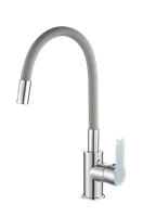 Смеситель для кухонной мойки с гибким изливом RUSH Siple (SI7335-60Grey) SI7335-60Grey