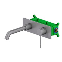 Смеситель для раковины встроенный Timo Saona (2371/18SM) черное золото 2371/18SM
